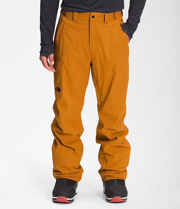 The North Face Mens Snow Pants Freedom 480UFYANG - Yellow